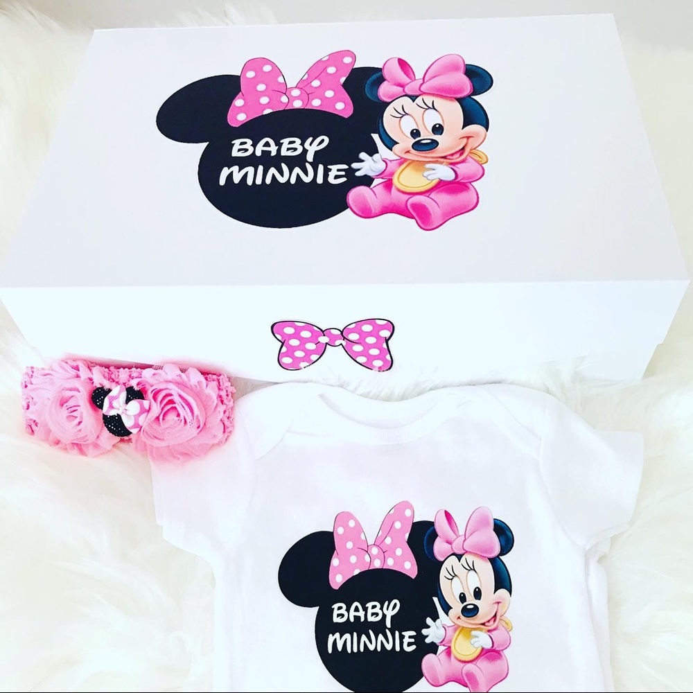 Minnie Mouse Baby box ( handmade )